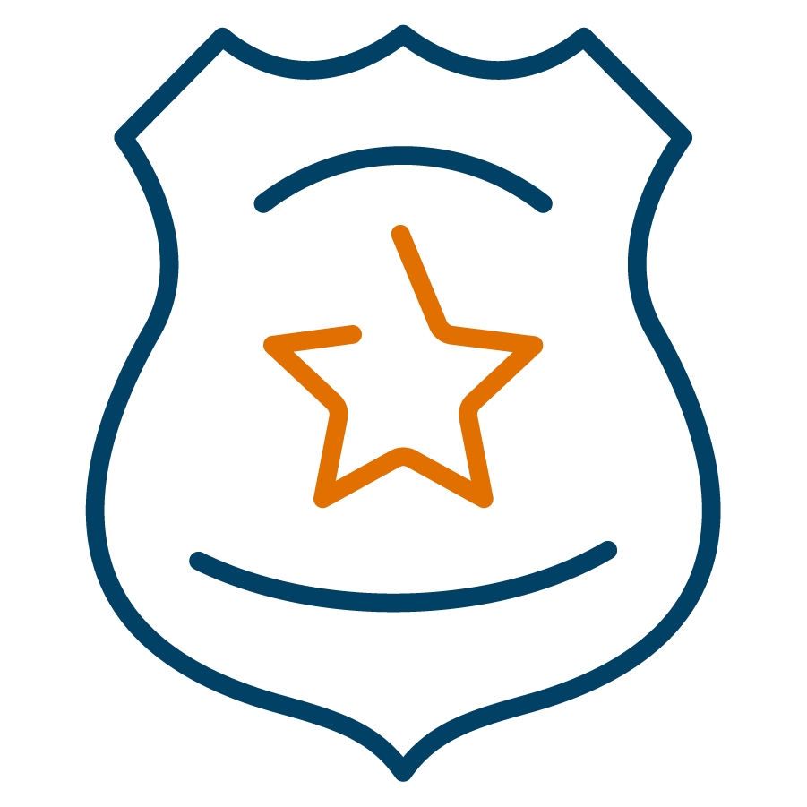 Law Enforcement Badge Icon
